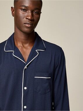 NWOT J.Crew Pajama *Top ONLY" in Cotton-Blend Jersey